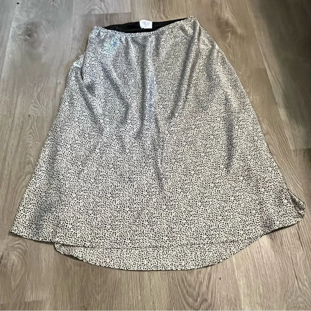 Sienna Sky Spotted Silky Midi Skirt